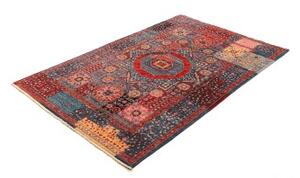 Tappeto Kairo Patchwork Blu Rosso 117x179 Cm
