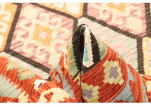 Tappeto Kilim Geometrico Arancione Multicolore 176x243 Cm