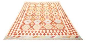 Tappeto Kilim Geometrico Arancione Avorio 167x240 Cm