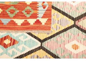 Tappeto Kilim Geometrico Arancione Multicolore 176x243 Cm