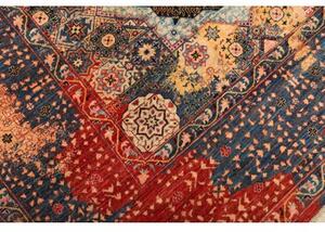 Tappeto Kairo Stilizzato Blu Rosso Mattone 248x305 Cm