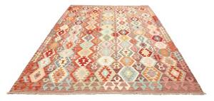Tappeto Kilim Geometrico Marrone Multicolore 210x284 Cm