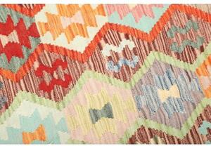 Tappeto Kilim Geometrico Marrone Multicolore 210x284 Cm