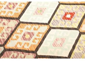Tappeto Kilim Geometrico Arancione Multicolore 176x243 Cm