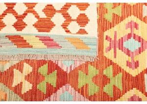 Tappeto Kilim Geometrico Arancione Avorio 167x240 Cm