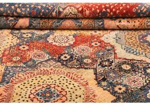 Tappeto Kairo Stilizzato Blu Rosso Mattone 248x305 Cm