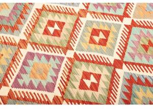 Tappeto Kilim Geometrico Arancione Multicolore 123x185 Cm