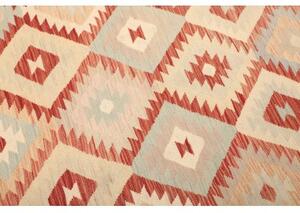 Tappeto Kilim Geometrico Avorio Terracotta 200x295 Cm