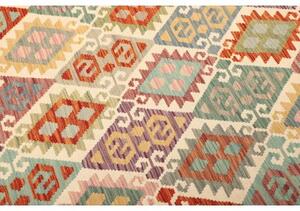 Tappeto Kilim Geometrico Multicolore Rosso 208x291 Cm