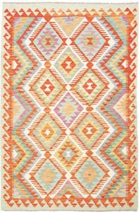 Tappeto Kilim Geometrico Arancione Multicolore 123x185 Cm