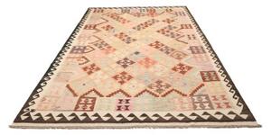 Tappeto Kilim Stilizzato Beige Multicolore 200x297 Cm