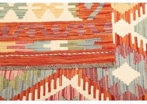 Tappeto Kilim Geometrico Rosso Mattone Beige 165x243 Cm