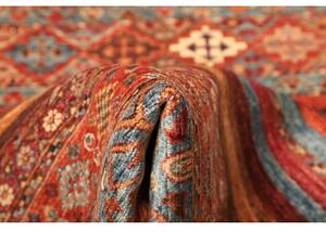 Tappeto Samarkand Geometrico Rosso Ruggine Blu Corsia 82x292 Cm