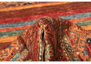 Tappeto Samarkand Geometrico Rosso Ruggine Blu Corsia 80x306 Cm
