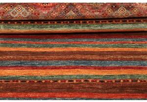 Tappeto Samarkand Geometrico Rosso Ruggine Blu Corsia 80x306 Cm