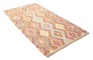 Tappeto Kilim Geometrico Beige Rosa 106x196 Cm