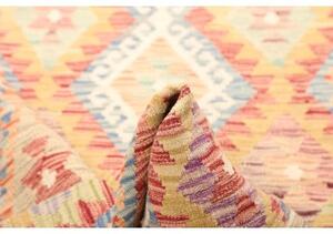 Tappeto Kilim Geometrico Beige Rosa 106x196 Cm