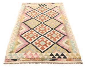 Tappeto Kilim Geometrico Avorio Multicolore 98x183 Cm