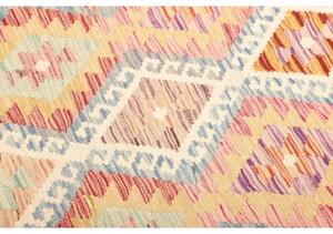 Tappeto Kilim Geometrico Beige Rosa 106x196 Cm
