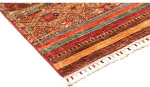Tappeto Samarkand Geometrico Rosso Ruggine Blu Corsia 80x306 Cm
