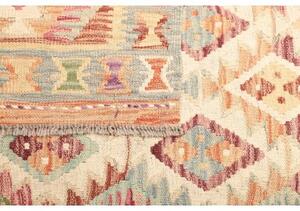 Tappeto Kilim Geometrico Beige Multicolore 106x199 Cm