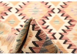 Tappeto Kilim Geometrico Beige Rosa 104x187 Cm