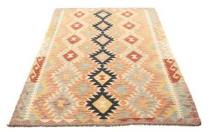 Tappeto Kilim Geometrico Beige Arancione 118x190 Cm