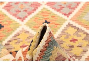 Tappeto Kilim Geometrico Avorio Multicolore 120x197 Cm