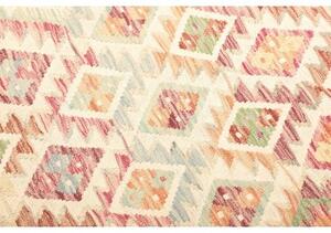 Tappeto Kilim Geometrico Beige Multicolore 106x199 Cm