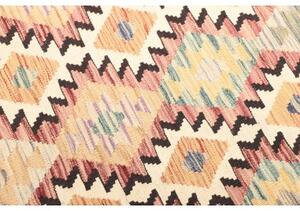 Tappeto Kilim Geometrico Beige Rosa 104x187 Cm