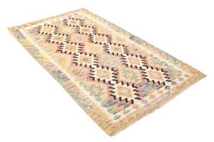 Tappeto Kilim Geometrico Beige Rosa 104x187 Cm