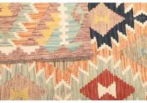 Tappeto Kilim Geometrico Beige Arancione 118x190 Cm