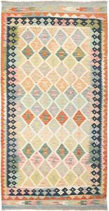 Tappeto Kilim Geometrico Multicolore 106x203 Cm