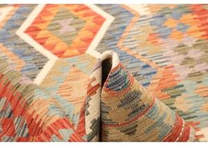 Tappeto Kilim Geometrico Arancione Multicolore 126x182 Cm