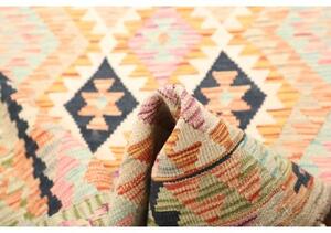 Tappeto Kilim Geometrico Multicolore Beige 101x196 Cm