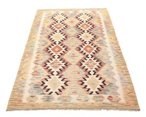 Tappeto Kilim Geometrico Avorio Arancione 103x196 Cm