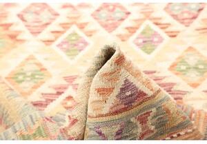 Tappeto Kilim Geometrico Beige Multicolore 106x199 Cm