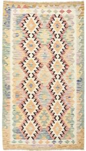 Tappeto Kilim Geometrico Beige Rosa 104x187 Cm