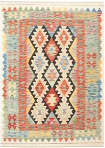 Tappeto Kilim Geometrico Multicolore Rosso 132x181 Cm