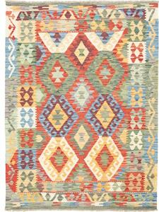Tappeto Kilim Geometrico Multicolore 127x172 Cm