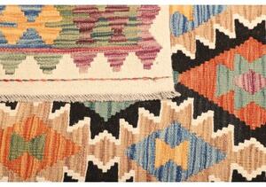 Tappeto Kilim Geometrico Multicolore 129x176 Cm