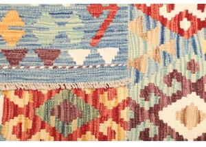 Tappeto Kilim Geometrico Blu Cielo Multicolore 128x178 Cm