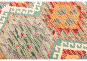 Tappeto Kilim Geometrico Multicolore Azzurro 133x182 Cm