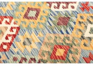 Tappeto Kilim Geometrico Blu Cielo Multicolore 128x178 Cm