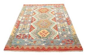 Tappeto Kilim Geometrico Multicolore Azzurro 133x182 Cm