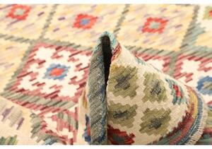 Tappeto Kilim Geometrico Avorio Multicolore 132x178 Cm