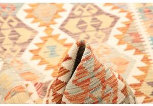 Tappeto Kilim Geometrico Beige Arancione 125x189 Cm