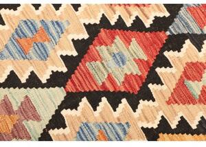 Tappeto Kilim Geometrico Multicolore Rosso 132x181 Cm