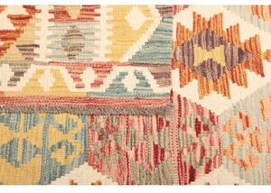 Tappeto Kilim Geometrico Beige Arancione 125x189 Cm