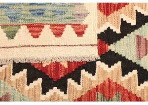 Tappeto Kilim Geometrico Multicolore Rosso 132x181 Cm